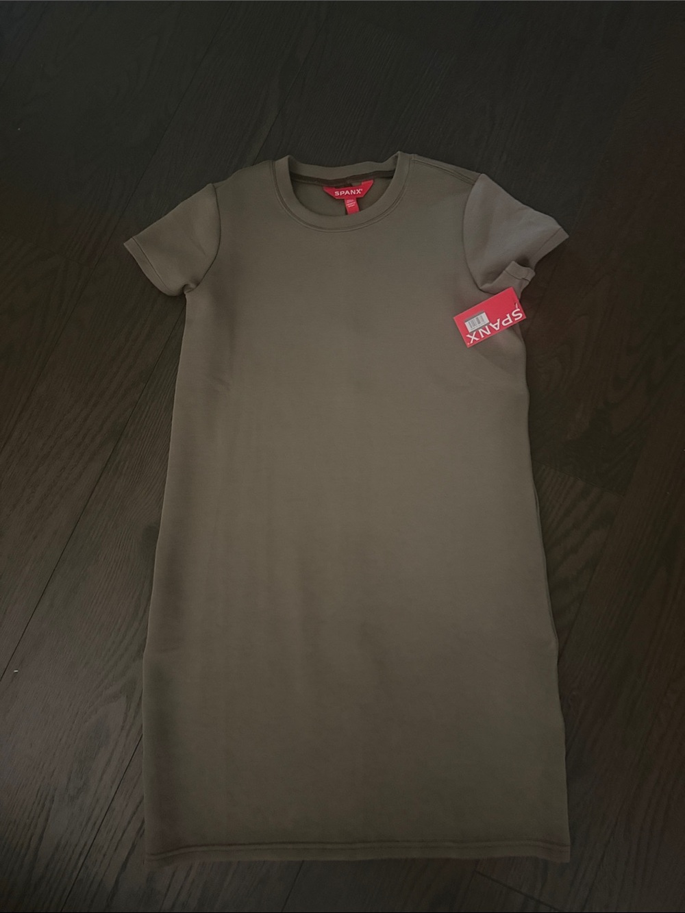 SPANX Olive Green Short Sleeve Mini Dress